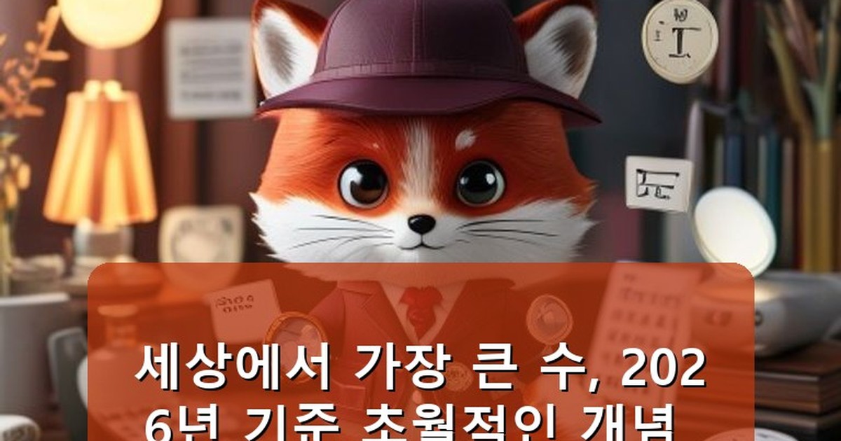 세상에서 가장 큰 수 - life.whcksdid.kr 캐릭터