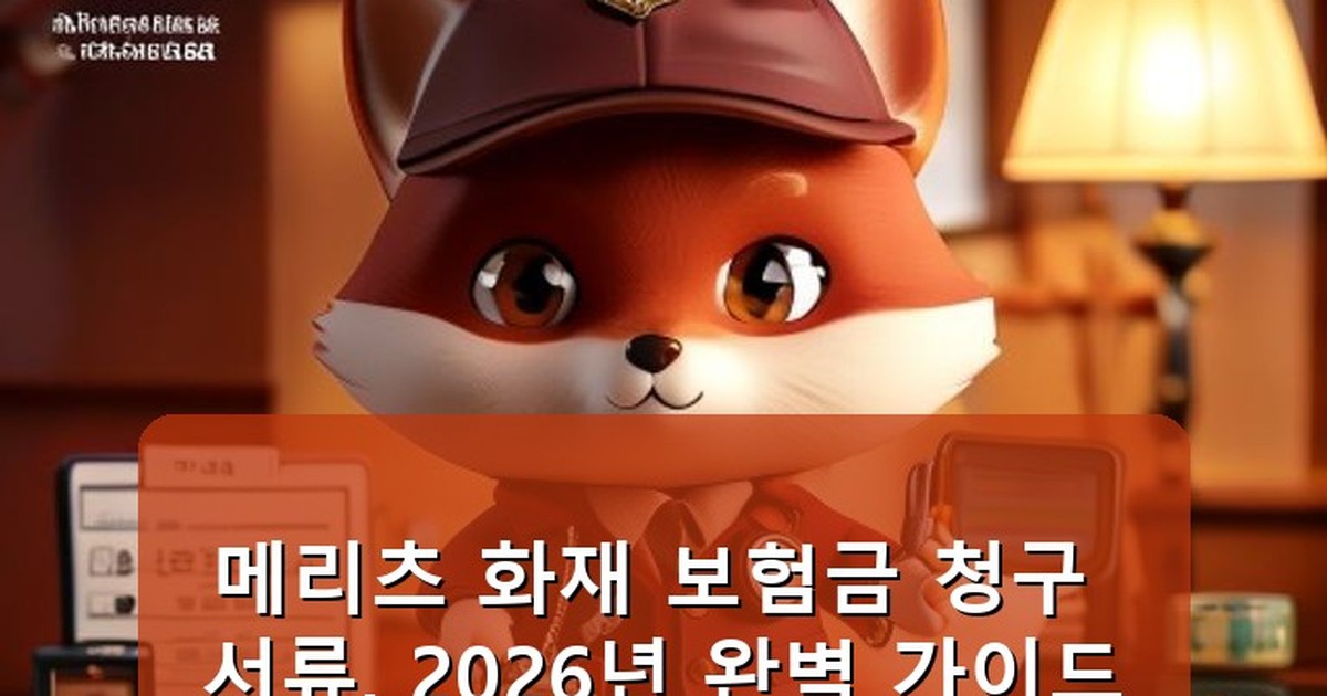 메리츠 화재 보험금 청구 서류 - life.whcksdid.kr 캐릭터