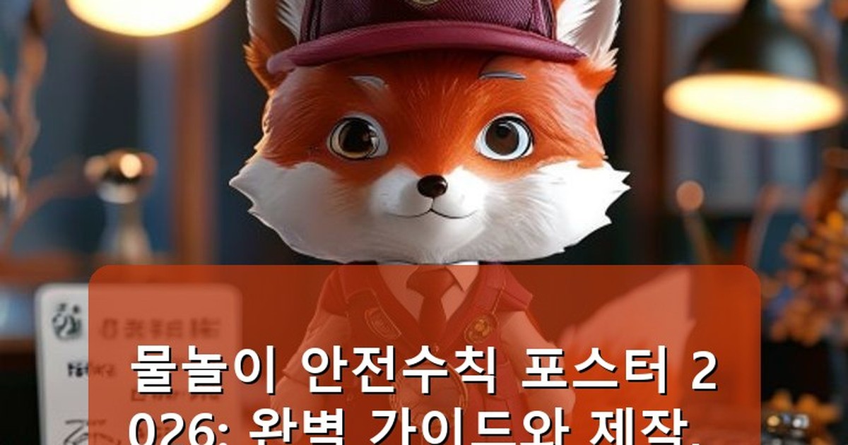 물놀이 안전수칙 포스터 - life.whcksdid.kr 캐릭터